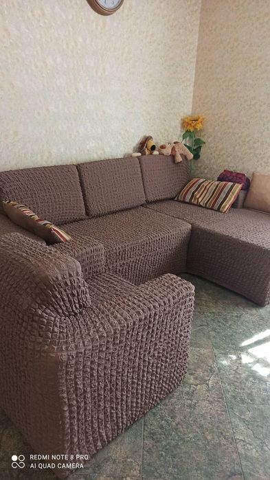 Чехол на угловой диван с выступом (правым или левым) Concordia Турция