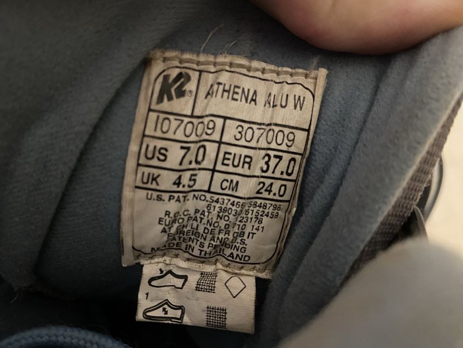 США Проф. Ролики К2 / 37р.-24см. Алюминиевая рама