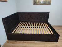 7 Łóżko tapicerowane, narożne, pojemnik, producent 120/140 x 200