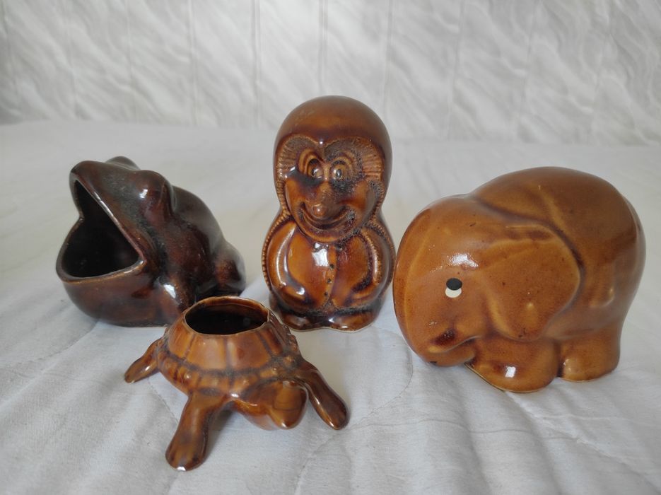 PRL figurki smerf osiłek jeż słonik żaba myszka