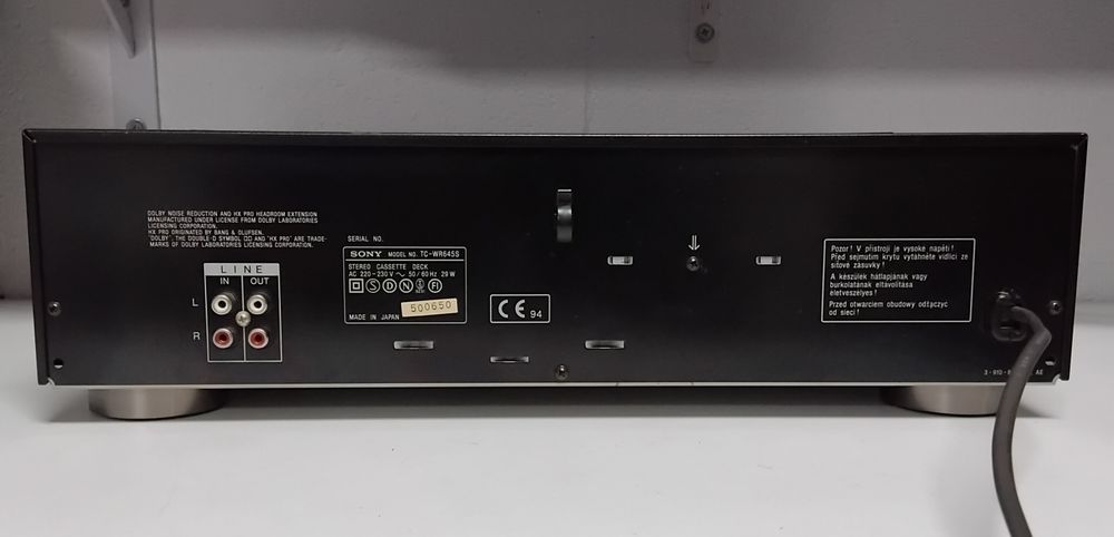 SONY  TC-WR645S deck cassettes