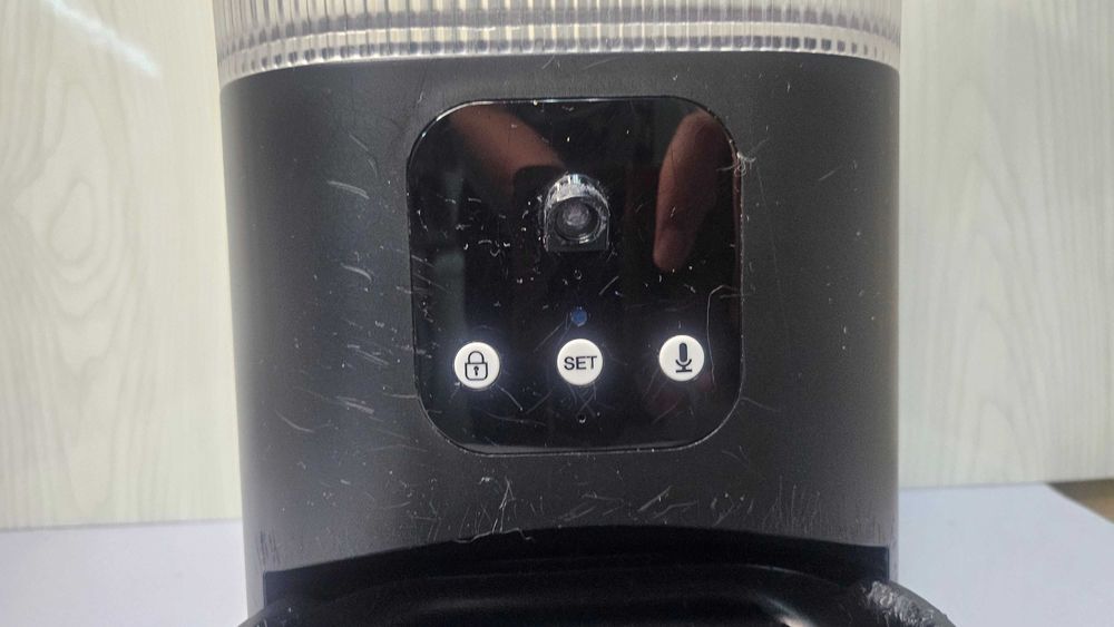 Dispensador Alimentos_Ração c/wifi, câmera e micro_3L