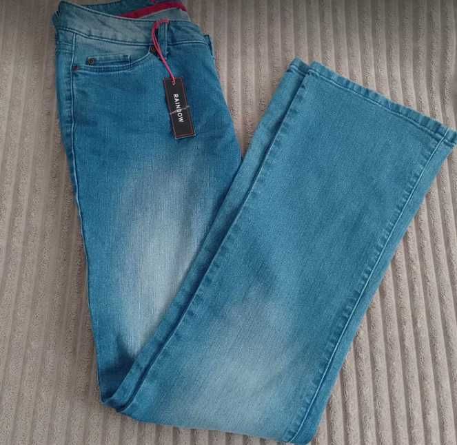 Rainbow spodnie jeansowe rozmiar M/ L 38-40 ( ee27)