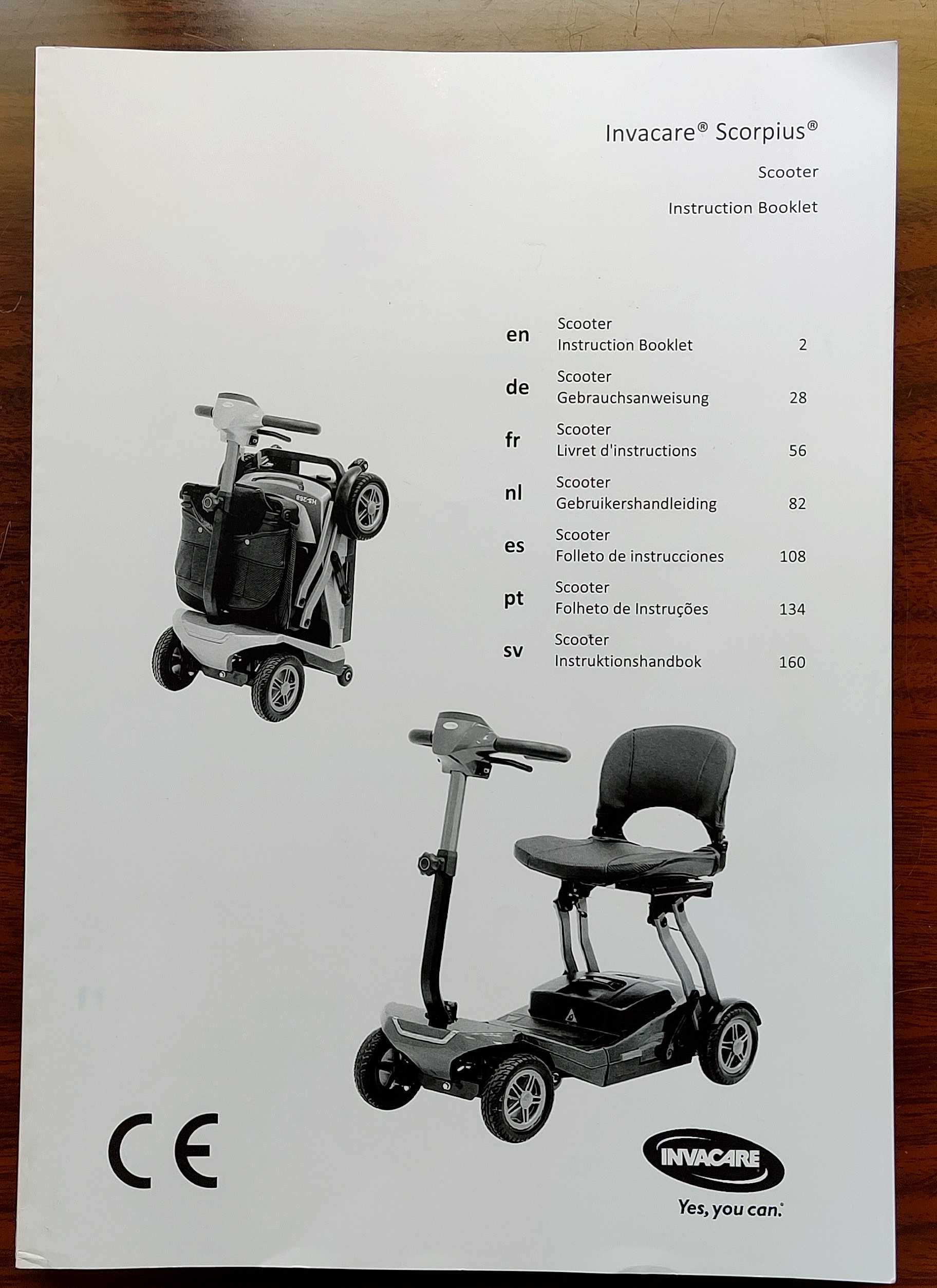 Scooter Scorpius INVACARE 24V