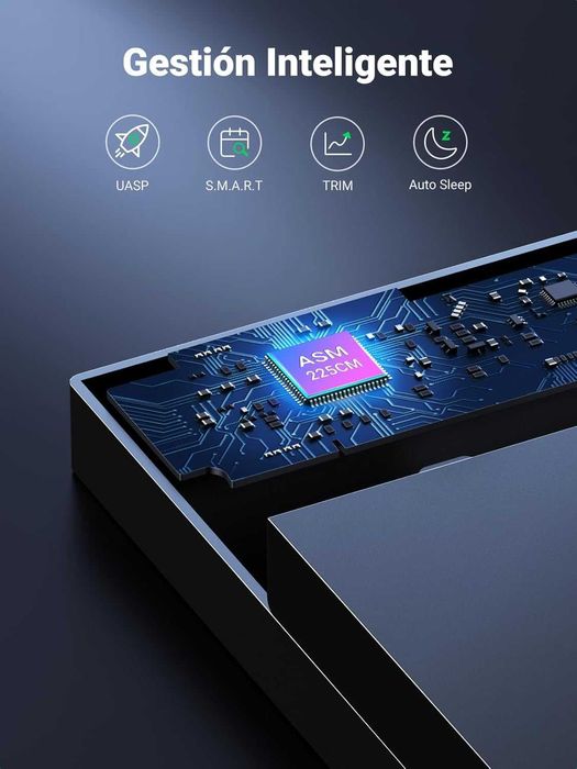 UGREEN Capa de disco rígido SATA SSD de 3,5" suporta até 20TB