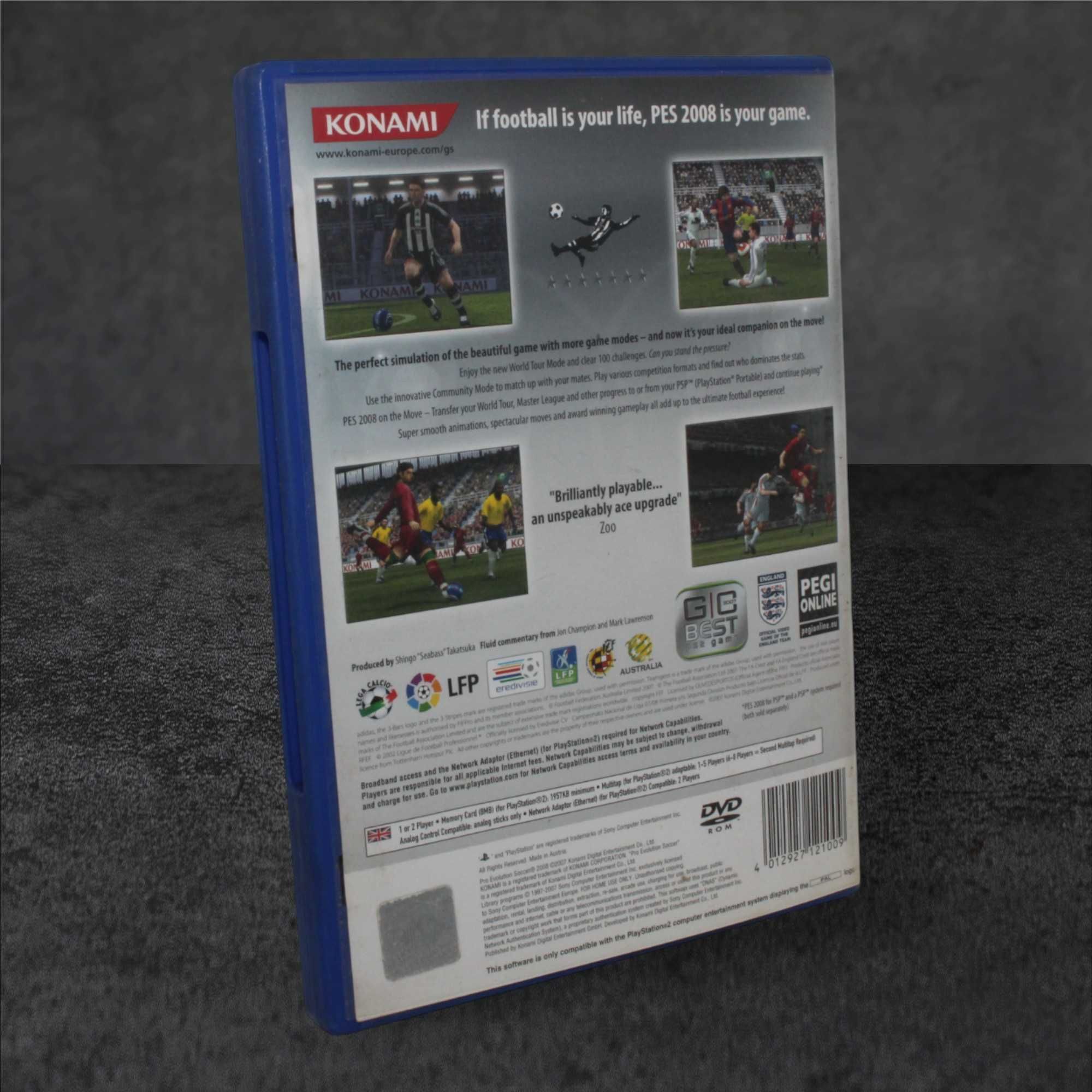 Pro Evolution Soccer 2008 ps2 GameBAZA