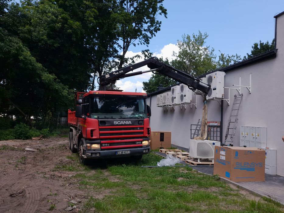 Wywóz gruzu, ziemi. Sprzedaż piachu, kruszyw, betonu. Usługi dźwig HDS