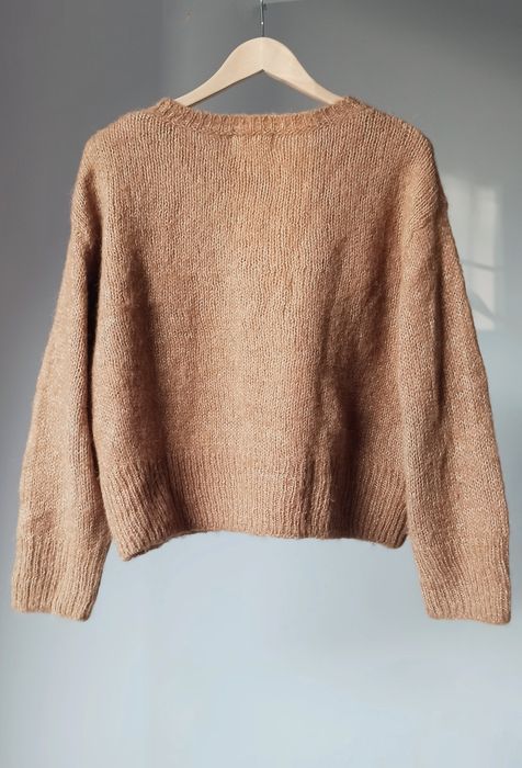 Wełniany sweter H&M oversize wełna alpaka