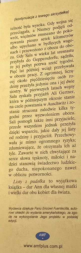 Judaica Listy z pudełka. Sekret mojej mamy. Ann Kirschner *