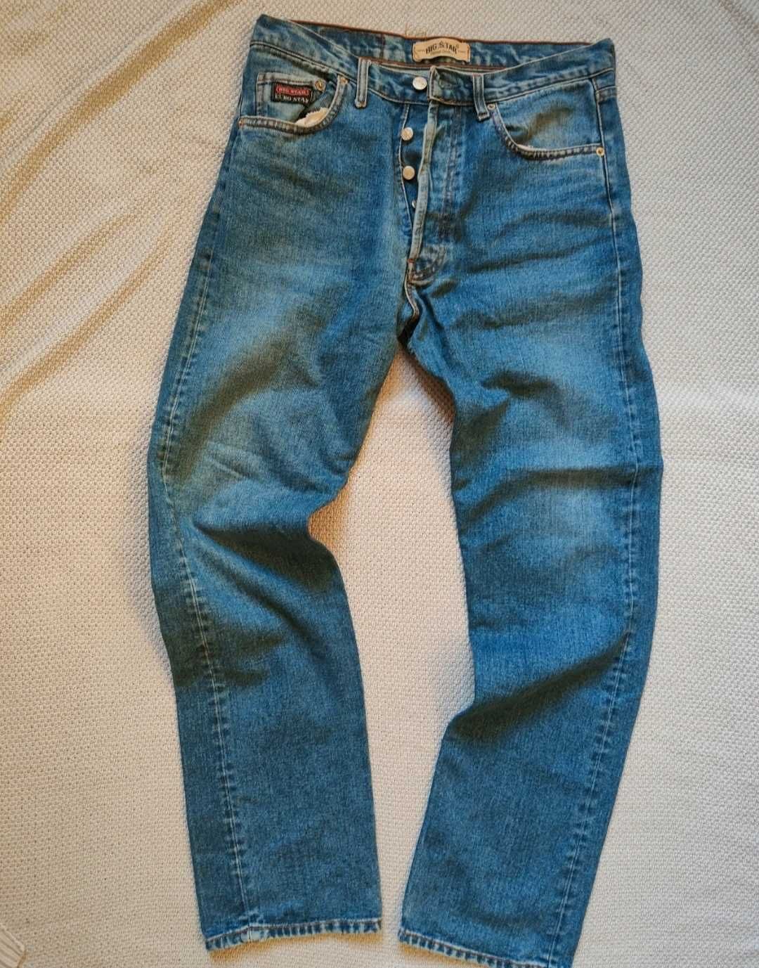 Big Star dżinsy jeansy vintage denim straight W32 L30