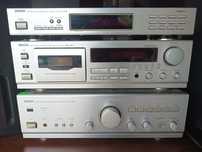 stereo Denon wzmacniacz PMA-725R + tuner TU-215RD + kaseta DRM-650s