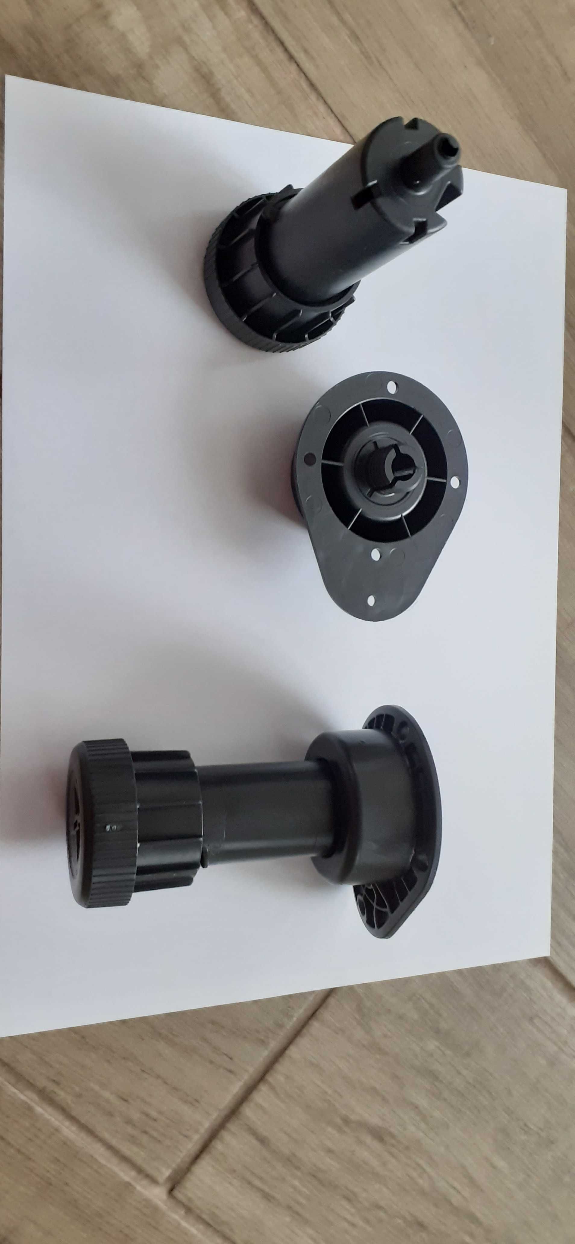 Nóżka meblowa regulowana czarna 10 cm