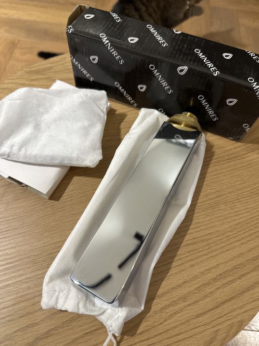 Omnires wylewka naścienna mosiężna 18,5 cm chrom WD11CR