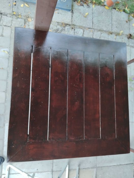 Stolik dębowy skladany tarasowy