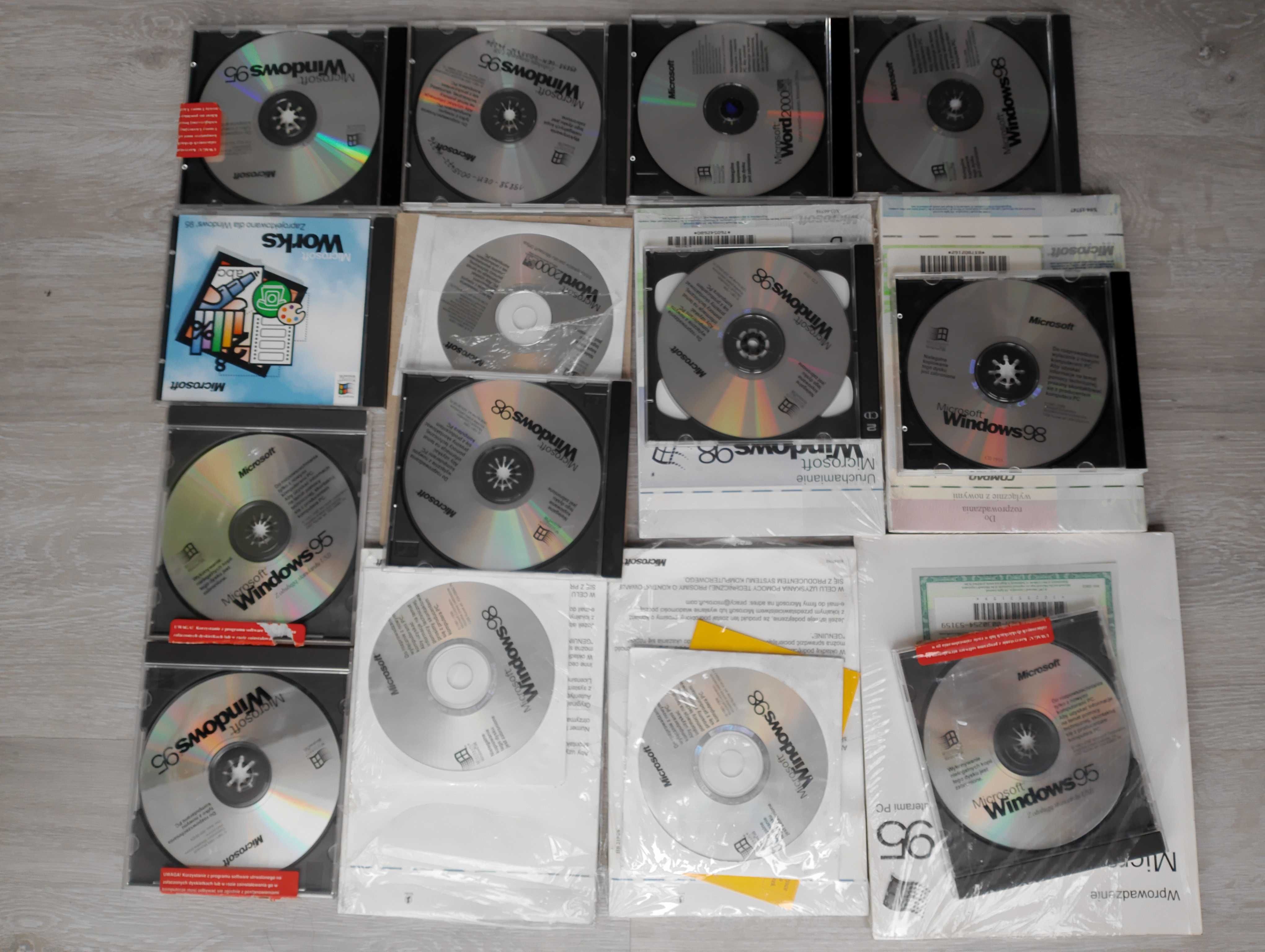 Windows 95 windows 98 word2000 works