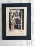 Porta lateral do M. da Batalha. Desenho à pena por Man. Amoroso LopeS