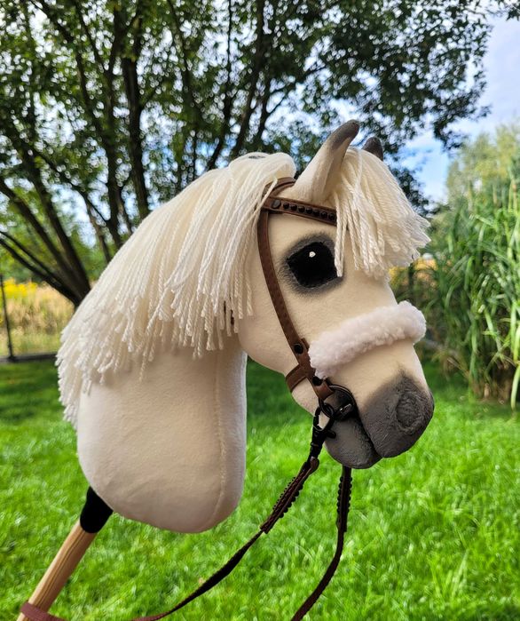 Konik Hobby Horse A4 ręcznie szyty z minky, zestaw z ogłowiem #33