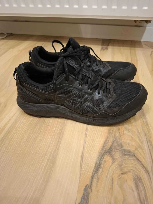 48 męskie czarne Buty do biegania ASICS Gel-Sonoma 7 sportowe Trail
