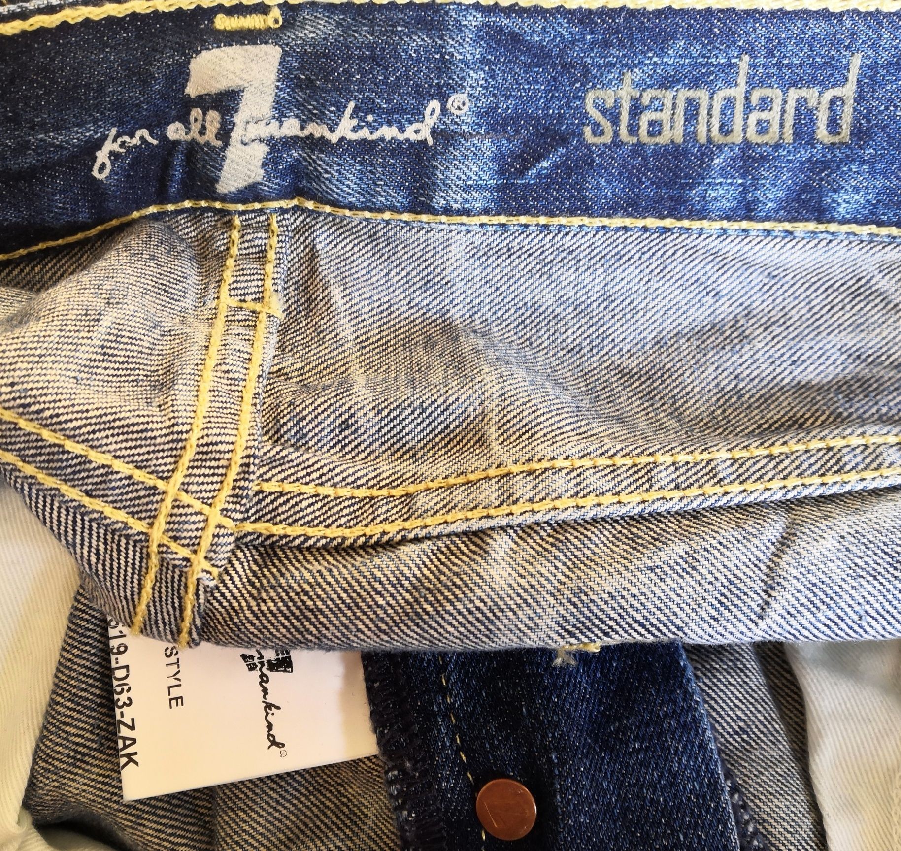 7 for all mankind Standard spodnie jeansy W32 L34 pas 2 x 44 cm