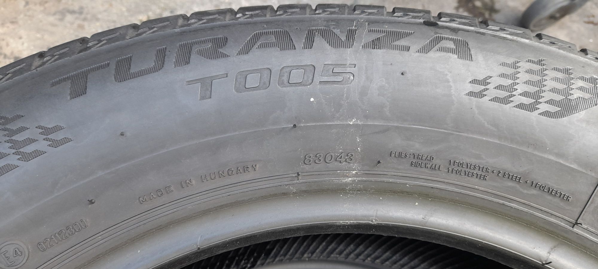 215 65 R17 para szt. lato Bridgestone Turanza t 005 wymiana