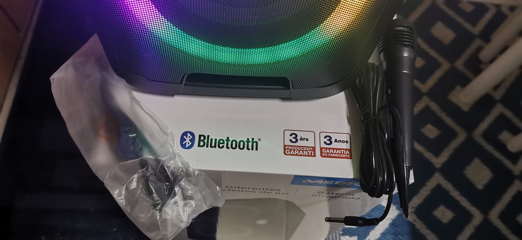 coluna de karaok com bluetooth