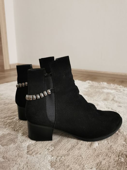 Ботинки, натуральна замша