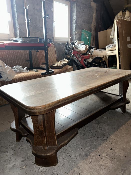 Ława dębowa do renowacji