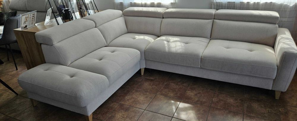 Komfortowy narożnik GOYA stelaż włoski Bydgoskie Meble 2,89x2,30