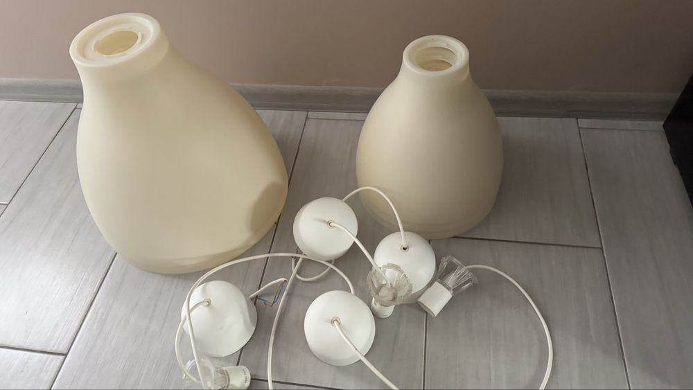 Białe Lampy wiszące ikea