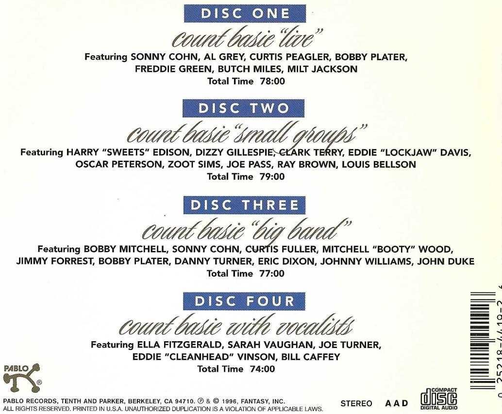 Count Basie - The Golden Years (4 CD)