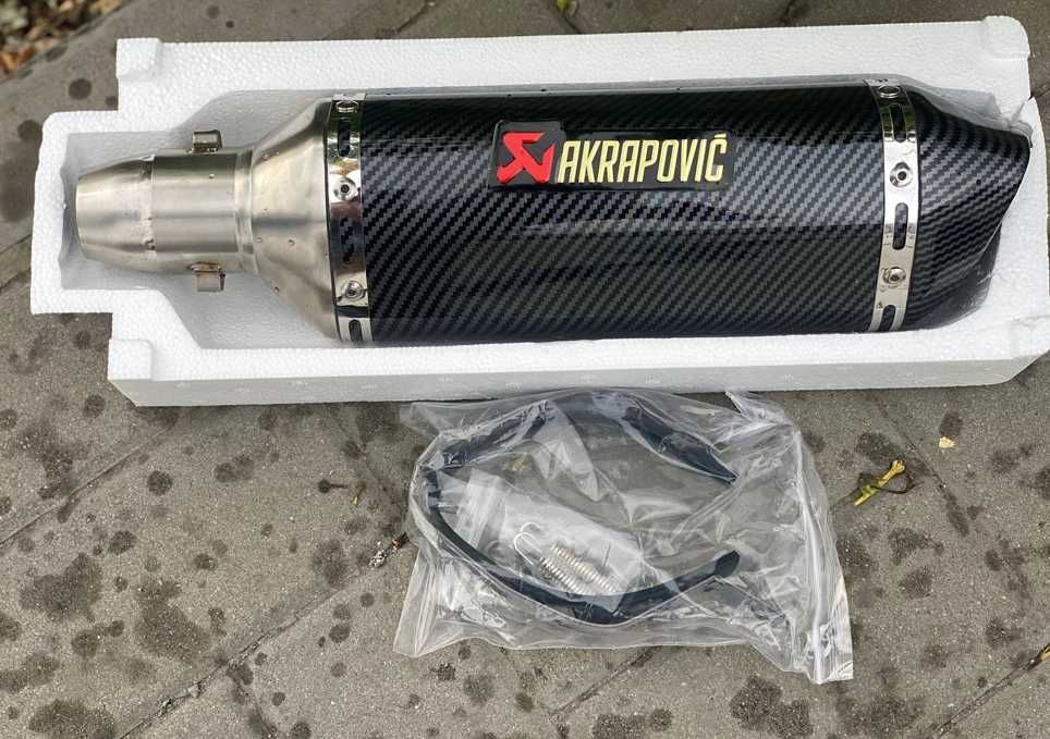 Вихлоп Прямоточний Труба Акрапович на Мотоцикл