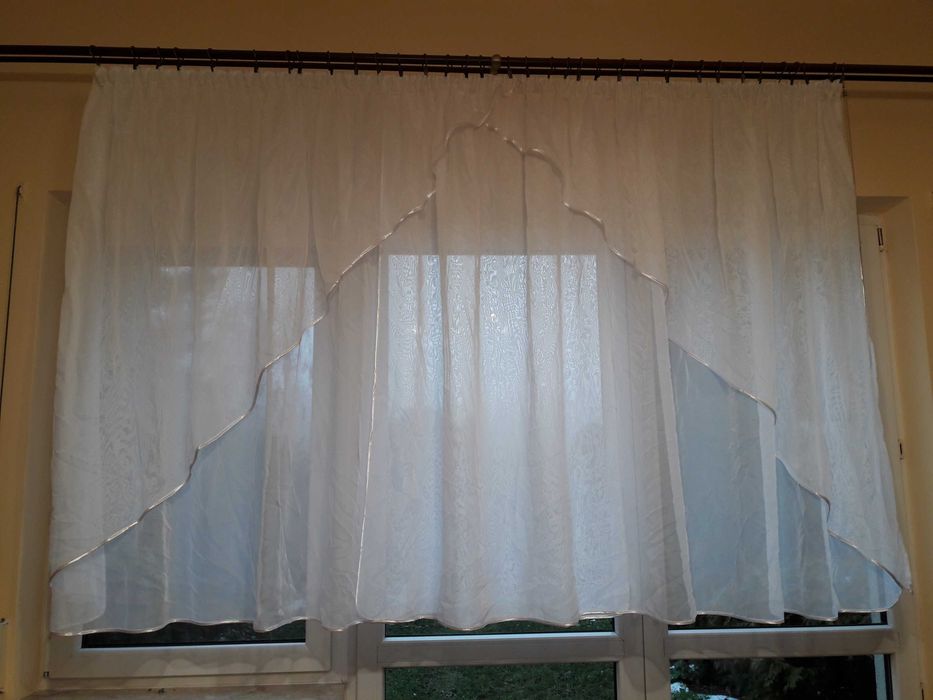 Firanka biała, woalowa 230cmx148cm
