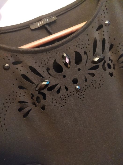 Sukienka Mohito czarna elegancka tuba M egzamin