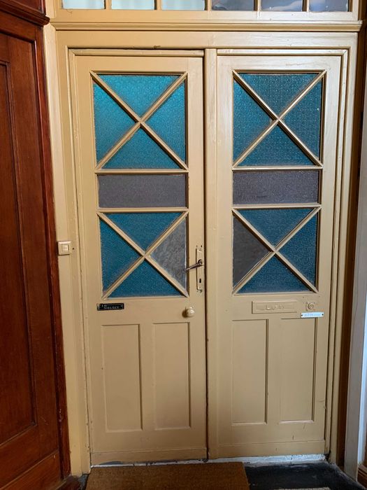 Drzwi wejściowe wewnętrzne, drewniane po demontażu sprzedam