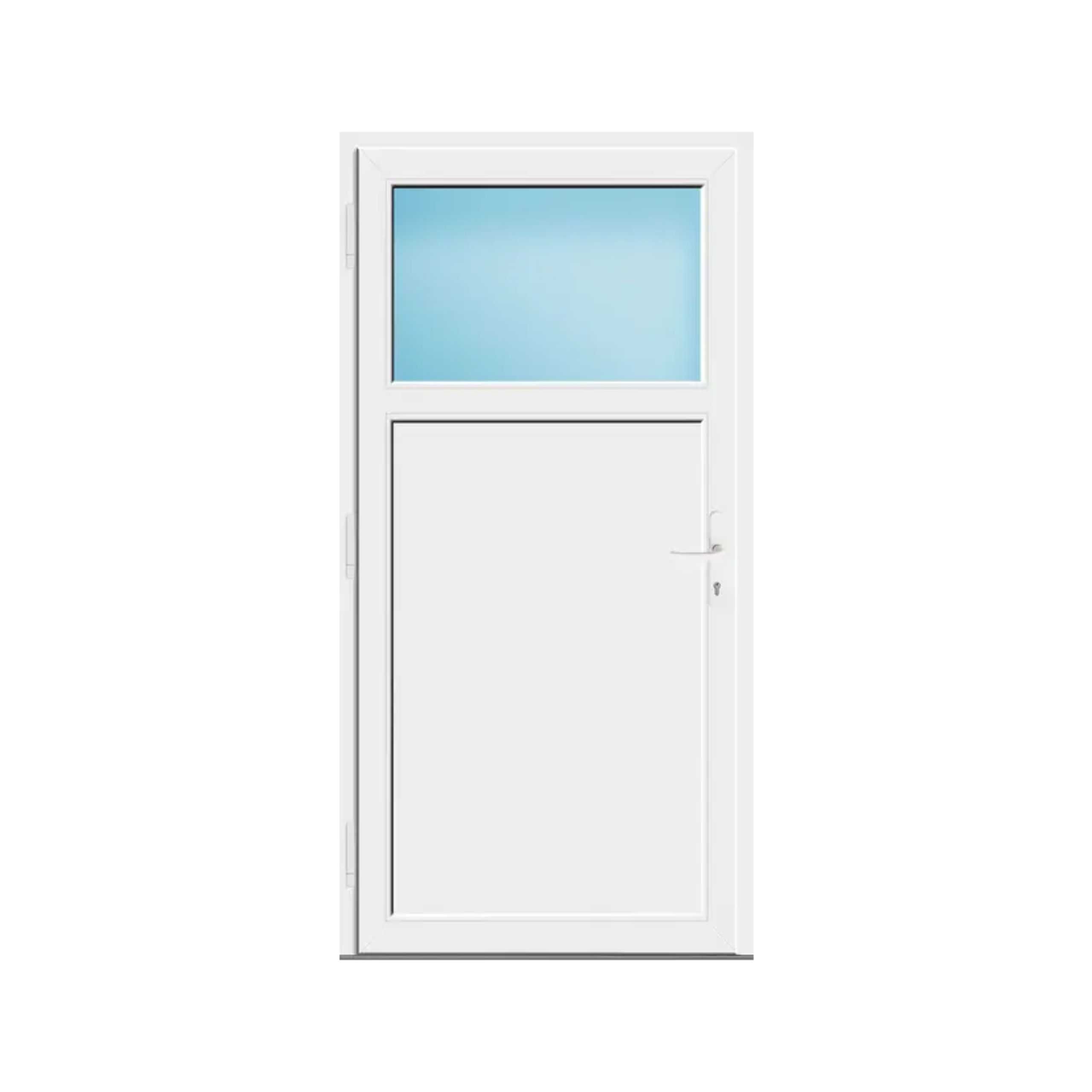 DRZWI Zewnętrzne Magazynowe PCV 100 cm Prawe 100 X 200