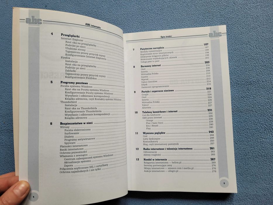 Książka ABC INTERNETU Krzysztof Pikoń Helion podręcznik informatyka