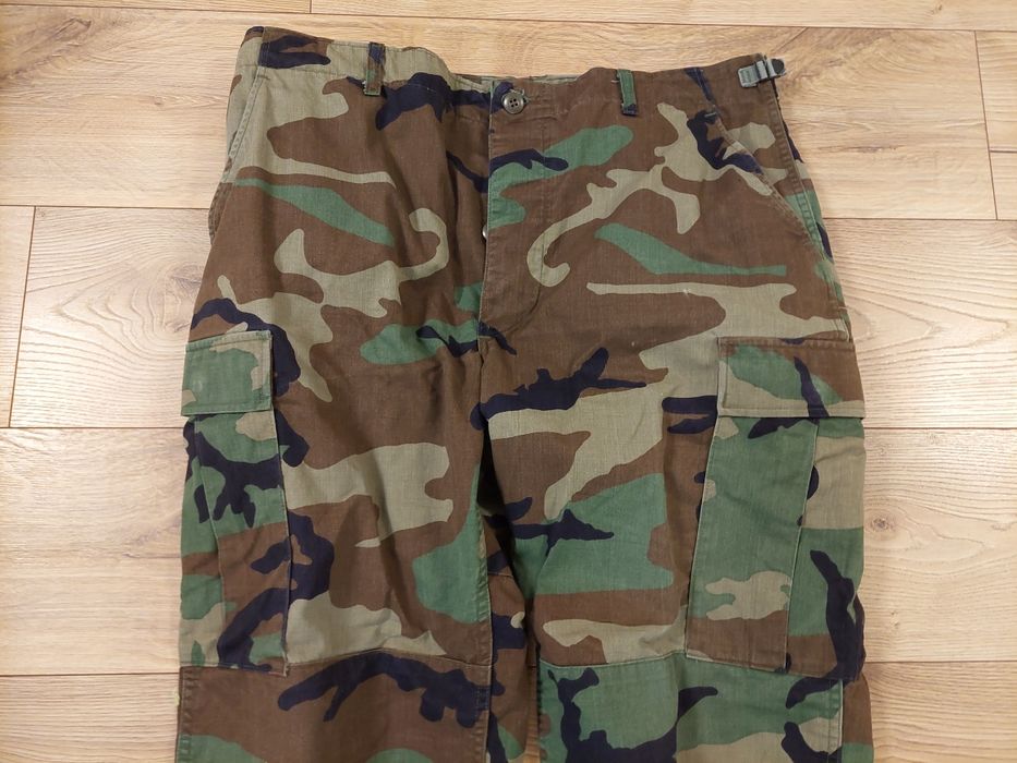 Spodnie BDU woodland US Army LR large regular twill kontraktowe