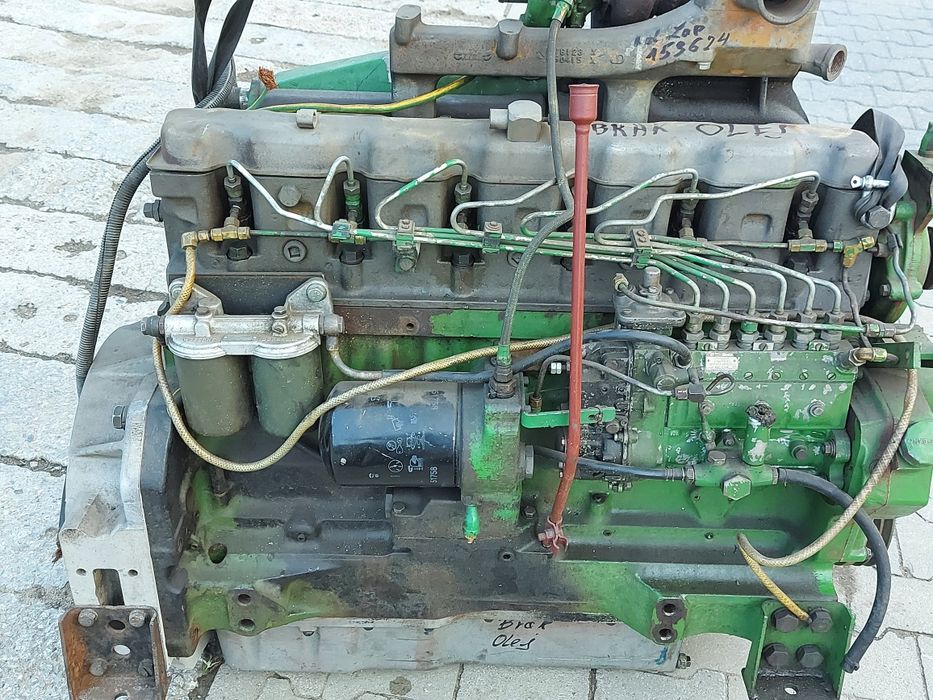 Silnik 1200mtg john deere 6466 ciągnik kombajn 1188 kolektory