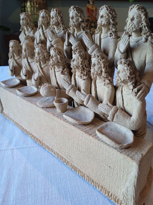 Última ceia. artesã Jesus Pias