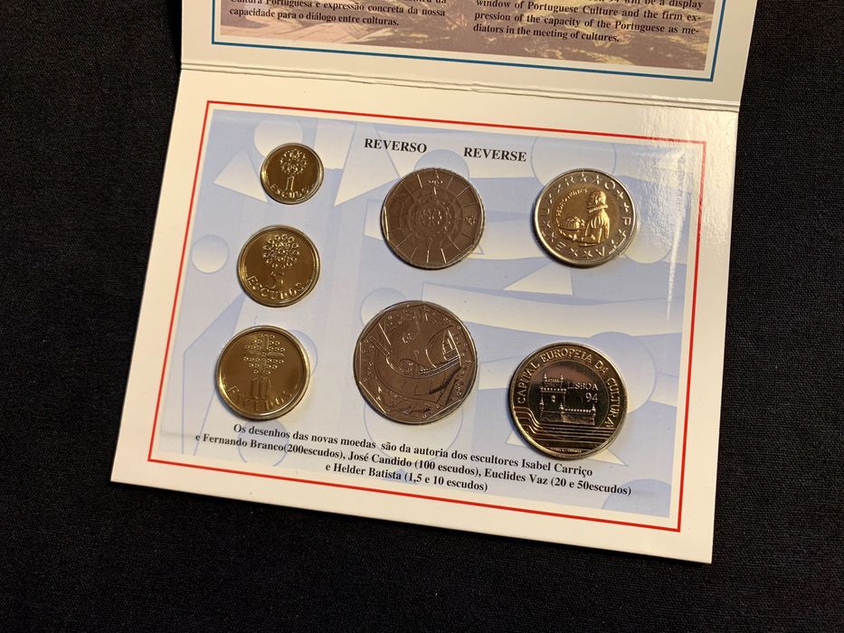 Moedas · Série Anual Escudos 1994