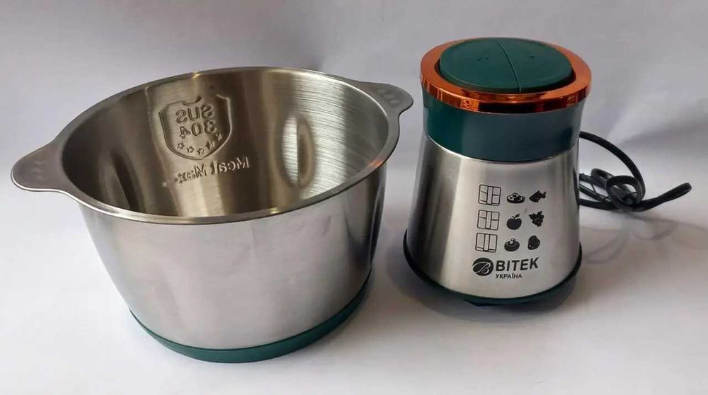 МОЩНЫЙ блендер BITEK BT-7019 1000 Вт/2 л/Кухонный комбайн/измельчитель