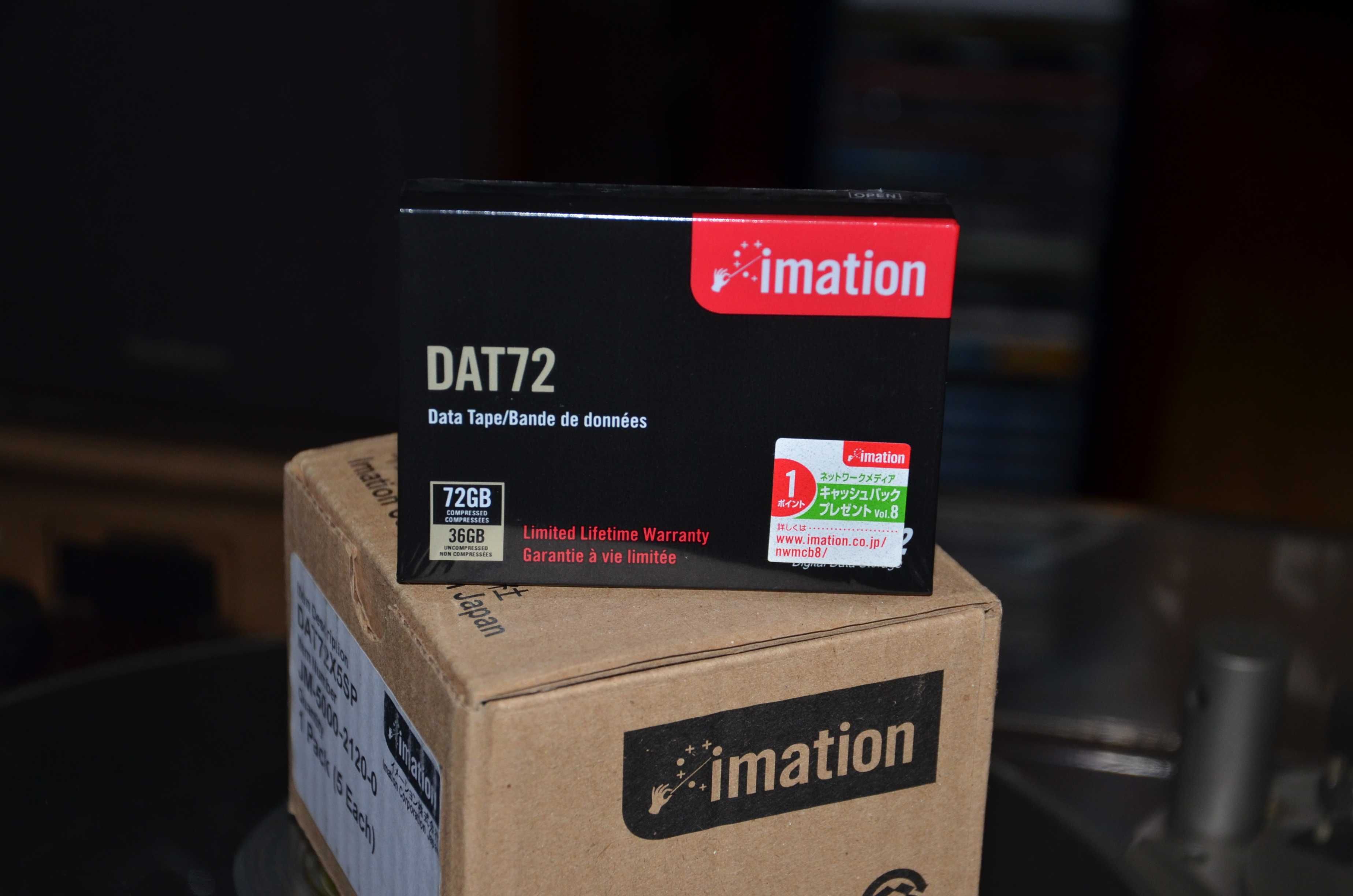 Новые японские DAT кассеты IMATION DAT72 (Made in Japan)  6 часов