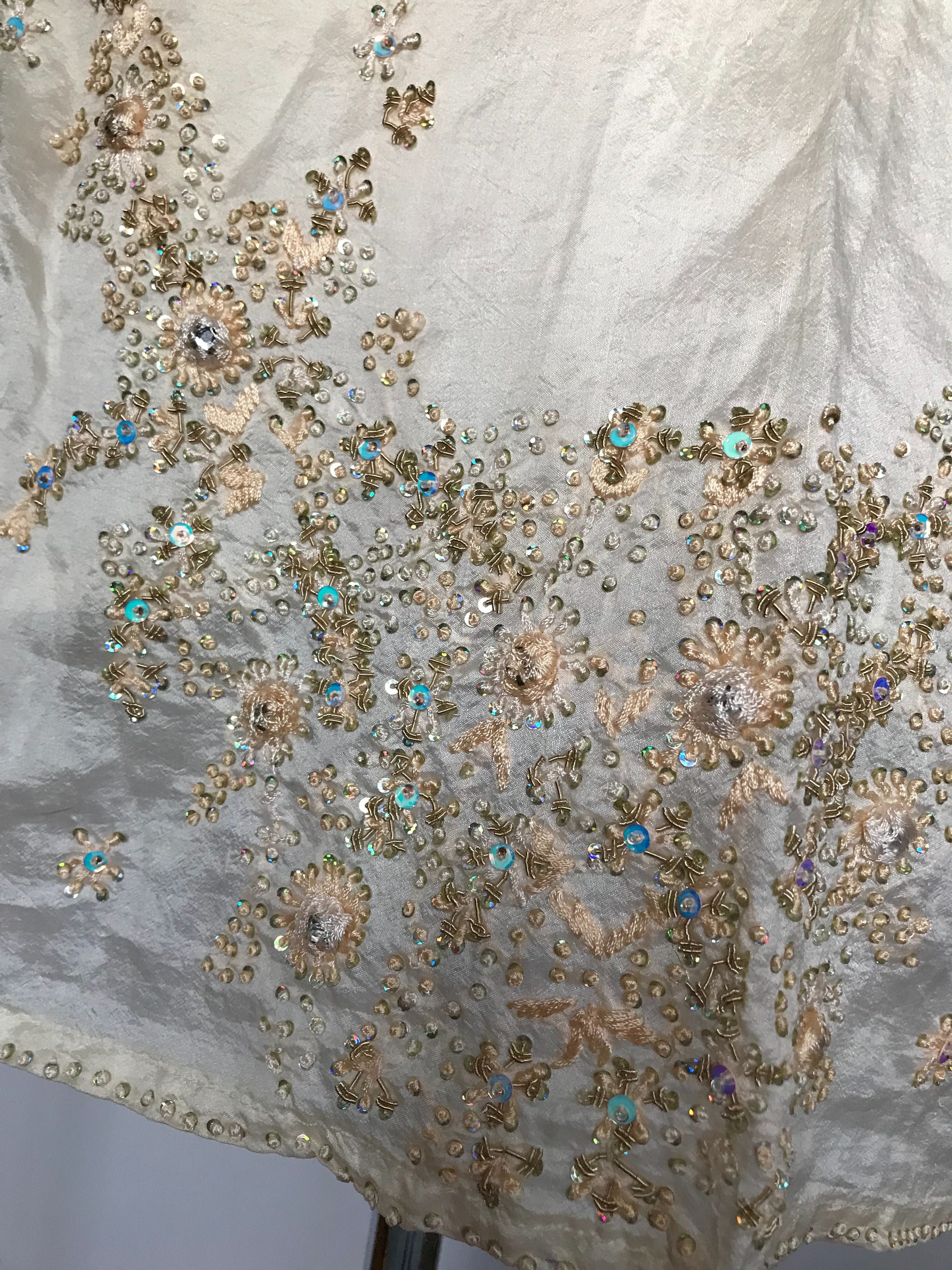 Sukienka tunika Roz.S zdobiona kamieniami cyrkoniami silk bluzka