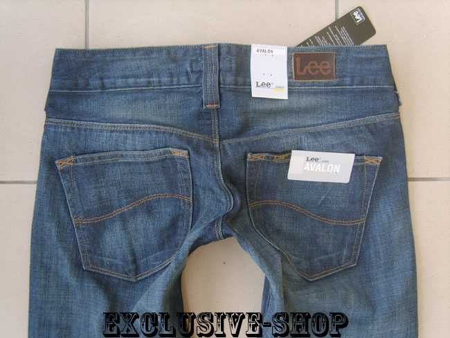 Spodnie damskie Lee Avalon , jeansy granatowe W27 L33 pas 76 cm