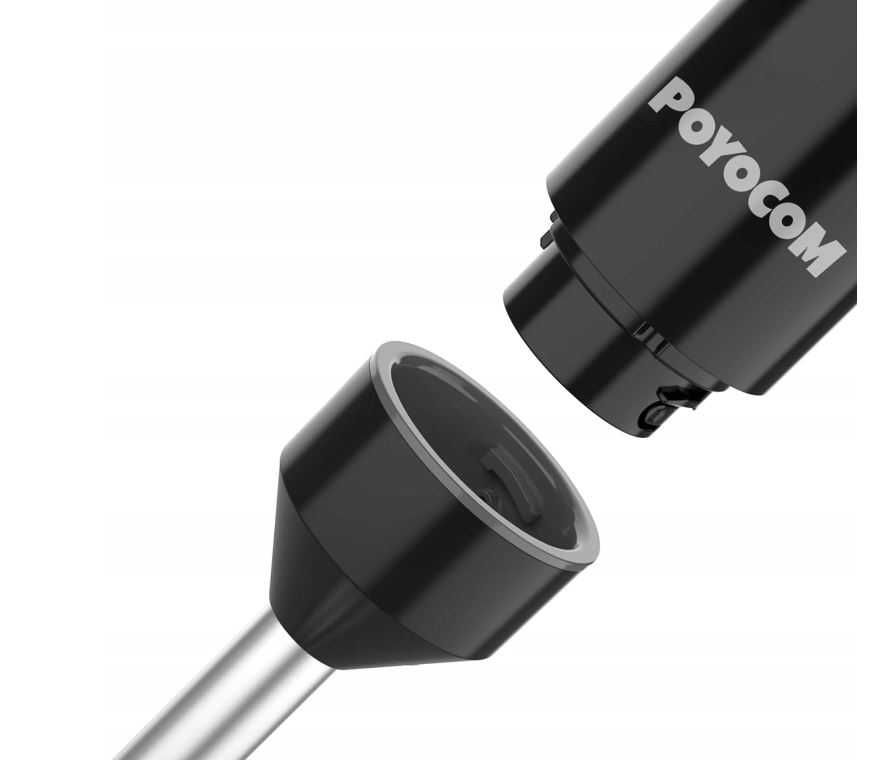 Bezprzewodowy blender ręczny POYOCOM czarny + akcesoria