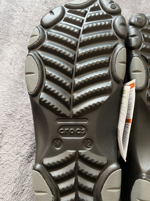Оригінал нові чорні сабо крокси new crocs all terrain резинові тапочки