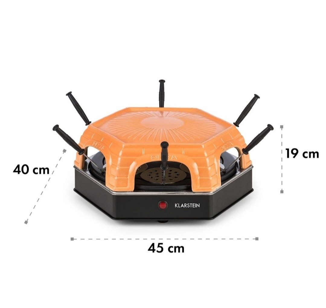 Піч,гриль для піци Capricciosa 1500W Теракотова кришка