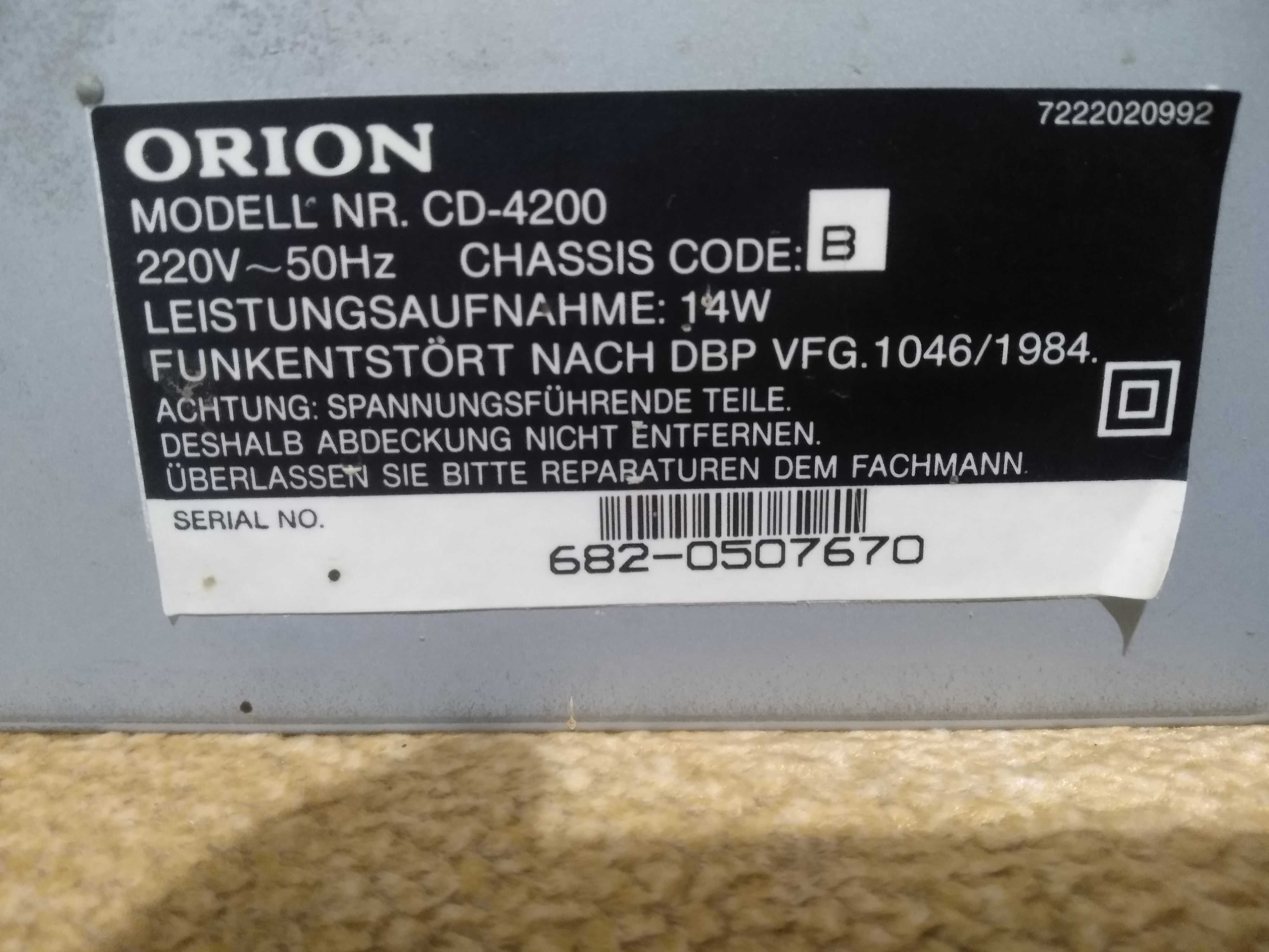 CD програвач дисків ORION CD-4200