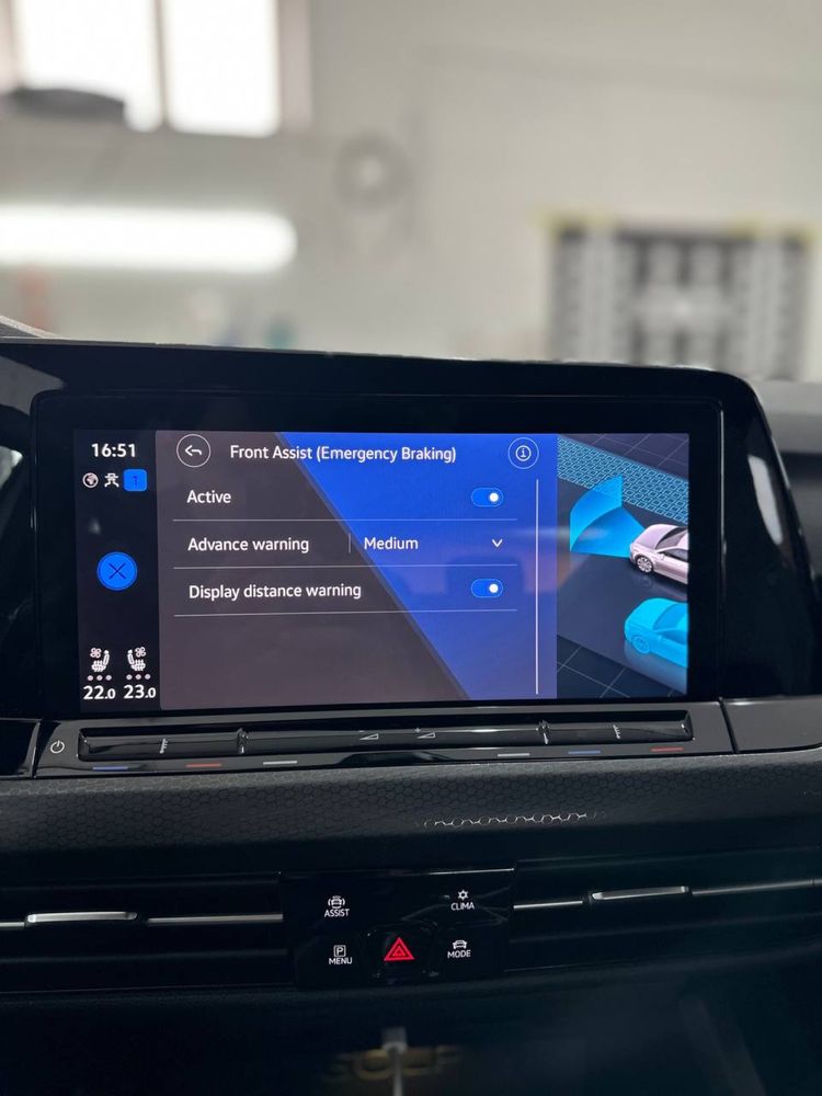 Система радар Front Assist для VW Golf 8