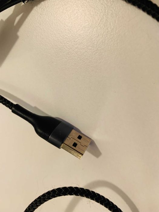 Kabel USB-A z końcówkami micro-USB i USB-C (sznurkowy)